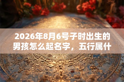 2026年8月6号子时出生的男孩怎么起名字,五行属什么 2026年8月6号子时出生的男孩怎么起名字,五行属什么