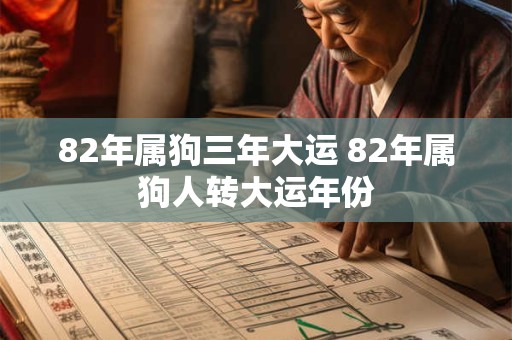 82年属狗三年大运 82年属狗人转大运年份
