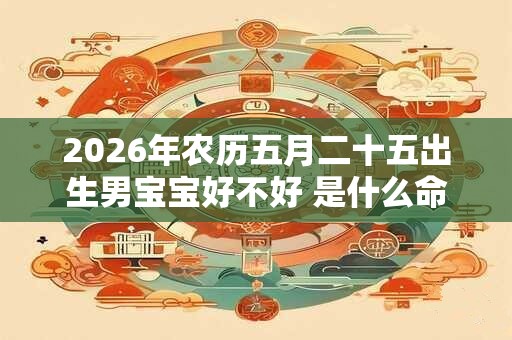 2026年农历五月二十五出生男宝宝好不好 是什么命 2026年农历五月二十五出生男宝宝好不好 是什么命