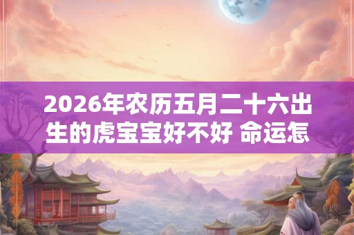 2026年农历五月二十六出生的虎宝宝好不好 命运怎样