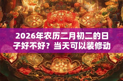 2026年农历二月初二的日子好不好？当天可以装修动土吗？