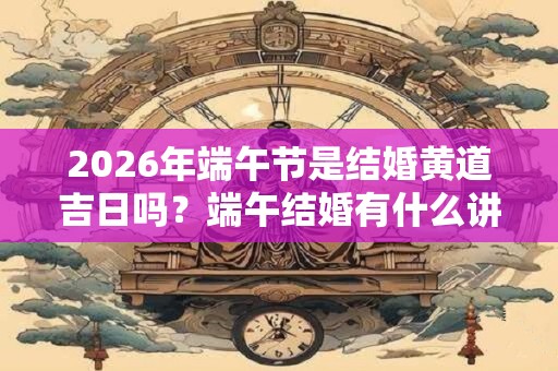 2026年端午节是结婚黄道吉日吗?端午结婚有什么讲究? 2026年端午节是结婚黄道吉日吗?端午结婚有什么讲究?