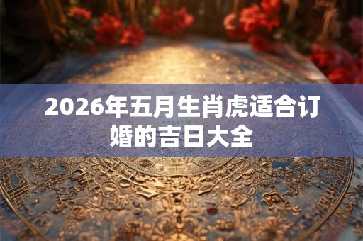 2026年五月生肖虎适合订婚的吉日大全