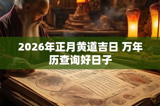 2026年正月黄道吉日 万年历查询好日子 2026年正月黄道吉日 万年历查询好日子