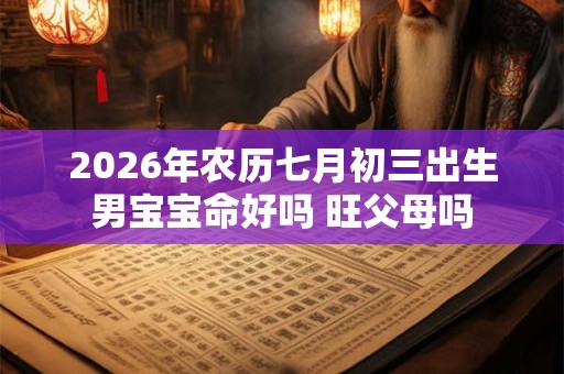 2026年农历七月初三出生男宝宝命好吗 旺父母吗
