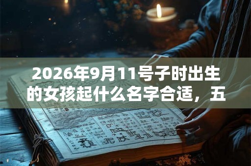 2026年9月11号子时出生的女孩起什么名字合适,五行属什么 2026年9月11号子时出生的女孩起什么名字合适,五行属什么