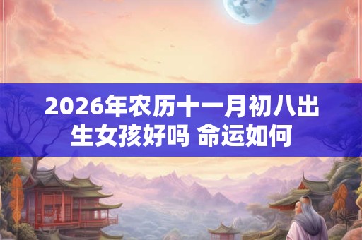 2026年农历十一月初八出生女孩好吗 命运如何
