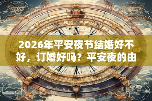 2026年平安夜节结婚好不好，订婚好吗？平安夜的由来你知道吗？