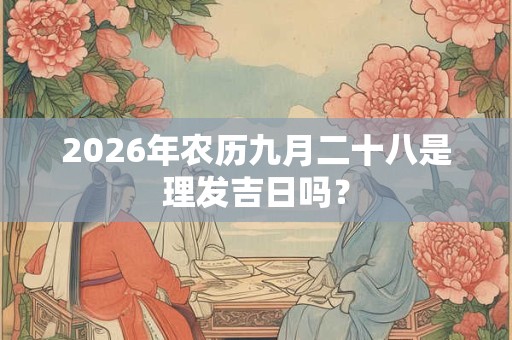 2026年农历九月二十八是理发吉日吗？