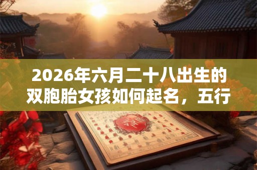 2026年六月二十八出生的双胞胎女孩如何起名,五行属什么 2026年六月二十八出生的双胞胎女孩如何起名,五行属什么