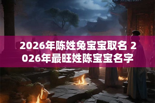 2026年陈姓兔宝宝取名 2026年最旺姓陈宝宝名字