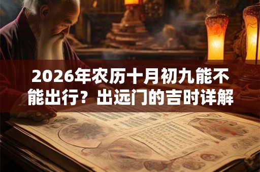 2026年农历十月初九能不能出行?出远门的吉时详解! 2026年农历十月初九能不能出行?出远门的吉时详解!