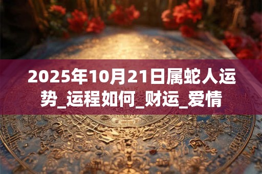 2025年10月21日属蛇人运势_运程如何_财运_爱情