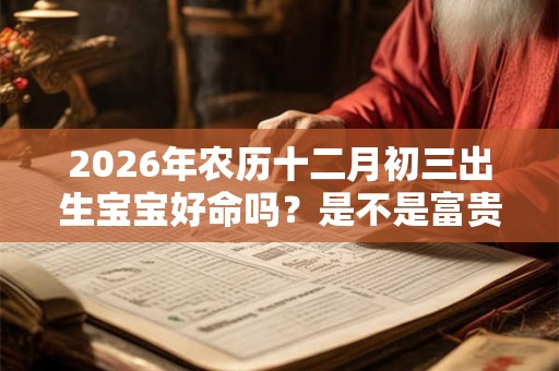 2026年农历十二月初三出生宝宝好命吗?是不是富贵命? 2026年农历十二月初三出生宝宝好命吗?是不是富贵命?