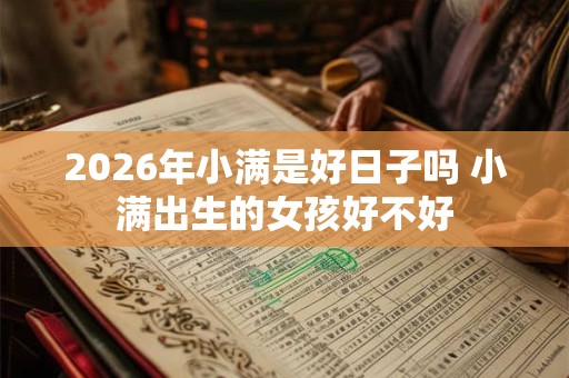 2026年小满是好日子吗 小满出生的女孩好不好