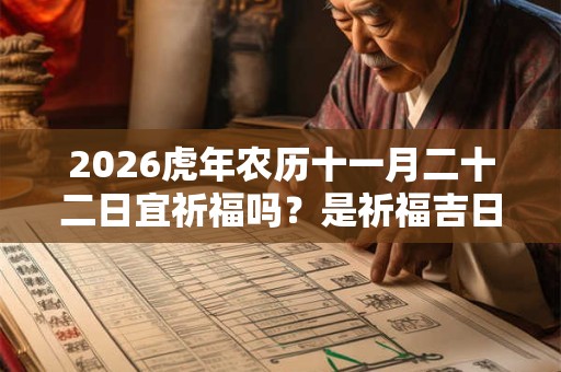 2026虎年农历十一月二十二日宜祈福吗？是祈福吉日吗