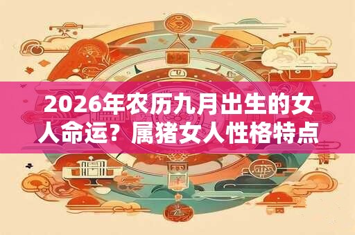 2026年农历九月出生的女人命运？属猪女人性格特点？