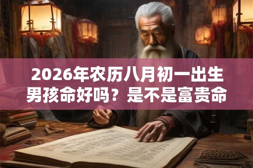 2026年农历八月初一出生男孩命好吗？是不是富贵命？
