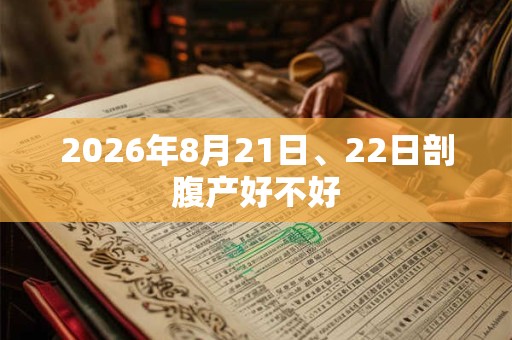 2026年8月21日、22日剖腹产好不好