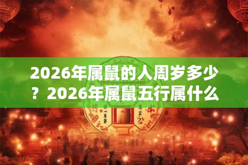 2026年属鼠的人周岁多少？2026年属鼠五行属什么？