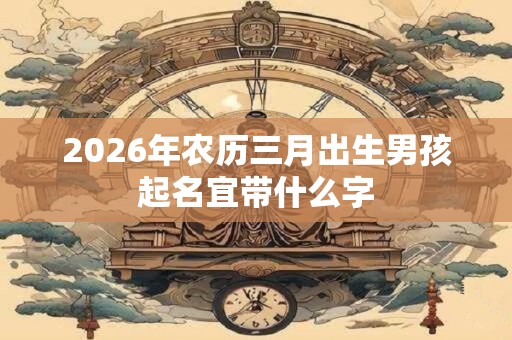 2026年农历三月出生男孩起名宜带什么字