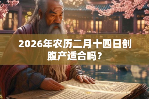 2026年农历二月十四日剖腹产适合吗？