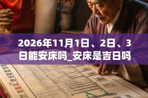 2026年11月1日、2日、3日能安床吗_安床是吉日吗