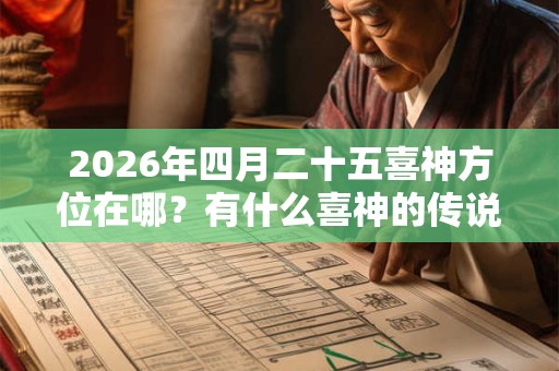 2026年四月二十五喜神方位在哪？有什么喜神的传说？