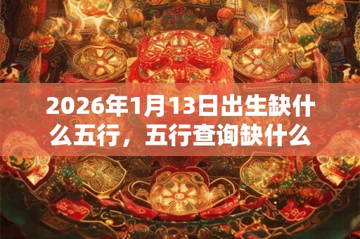 2026年1月13日出生缺什么五行，五行查询缺什么