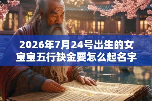 2026年7月24号出生的女宝宝五行缺金要怎么起名字 2026年7月24号出生的女宝宝五行缺金要怎么起名字