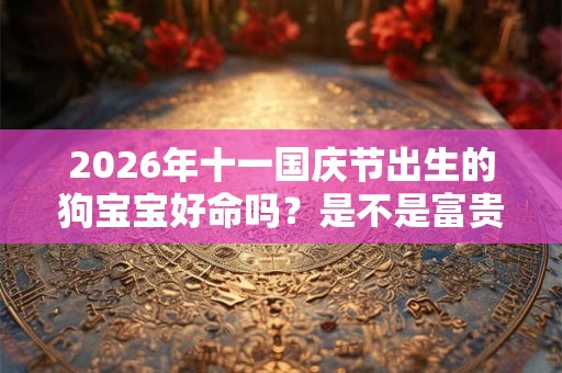 2026年十一国庆节出生的狗宝宝好命吗？是不是富贵命呢？
