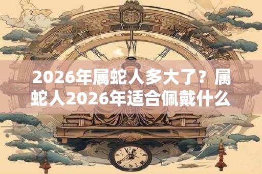 2026年属蛇人多大了?属蛇人2026年适合佩戴什么生肖饰品? 2026年属蛇人多大了?属蛇人2026年适合佩戴什么生肖饰品?
