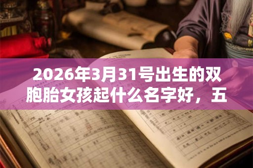 2026年3月31号出生的双胞胎女孩起什么名字好，五行属什么？