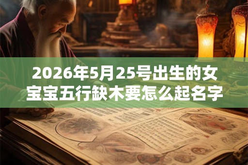 2026年5月25号出生的女宝宝五行缺木要怎么起名字