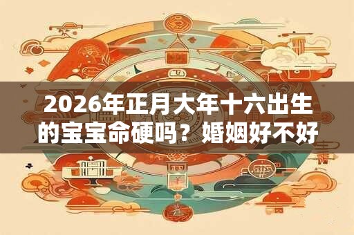 2026年正月大年十六出生的宝宝命硬吗？婚姻好不好？