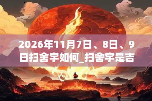 2026年11月7日、8日、9日扫舍宇如何_扫舍宇是吉日吗 2026年11月7日、8日、9日扫舍宇如何_扫舍宇是吉日吗