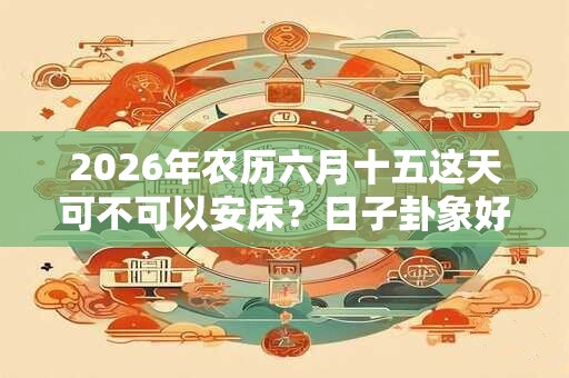 2026年农历六月十五这天可不可以安床？日子卦象好吗？