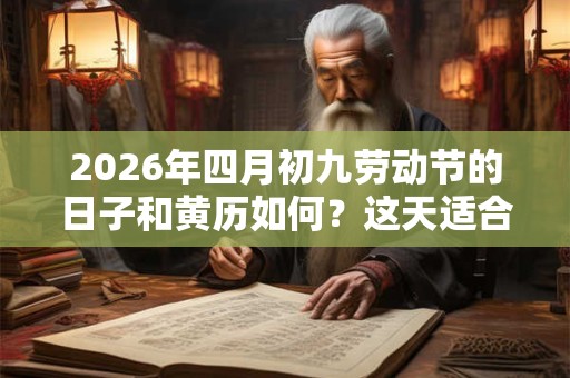 2026年四月初九劳动节的日子和黄历如何？这天适合签约吗？