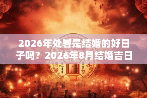2026年处暑是结婚的好日子吗？2026年8月结婚吉日一览表！