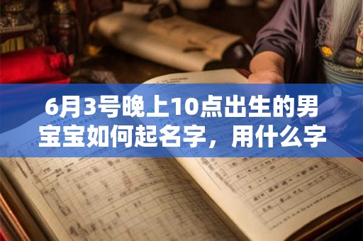 6月3号晚上10点出生的男宝宝如何起名字，用什么字好