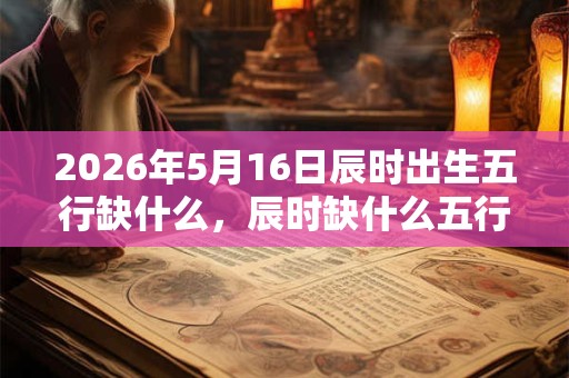2026年5月16日辰时出生五行缺什么，辰时缺什么五行