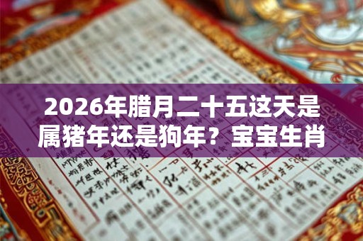 2026年腊月二十五这天是属猪年还是狗年？宝宝生肖是什么？