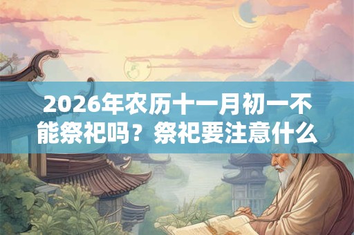 2026年农历十一月初一不能祭祀吗?祭祀要注意什么? 2026年农历十一月初一不能祭祀吗?祭祀要注意什么?