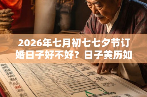 2026年七月初七七夕节订婚日子好不好？日子黄历如何？