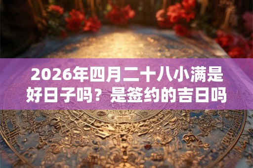 2026年四月二十八小满是好日子吗？是签约的吉日吗？