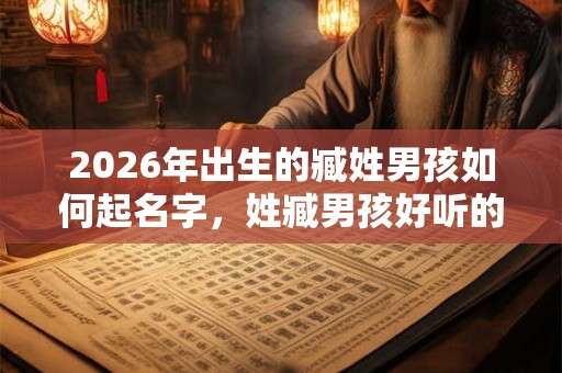 2026年出生的臧姓男孩如何起名字,姓臧男孩好听的名字 2026年出生的臧姓男孩如何起名字,姓臧男孩好听的名字