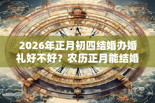 2026年正月初四结婚办婚礼好不好？农历正月能结婚吗？