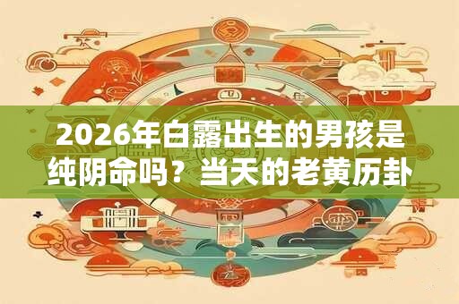 2026年白露出生的男孩是纯阴命吗?当天的老黄历卦象好吗? 2026年白露出生的男孩是纯阴命吗?当天的老黄历卦象好吗?