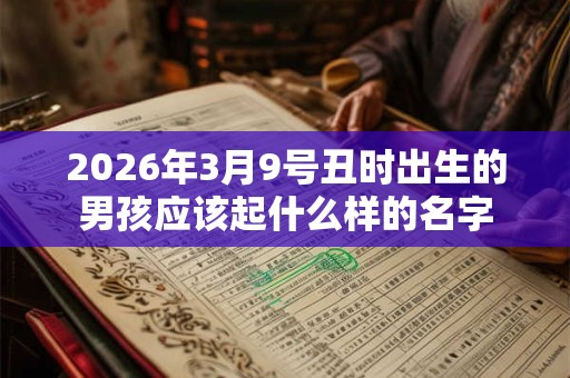2026年3月9号丑时出生的男孩应该起什么样的名字 2026年3月9号丑时出生的男孩应该起什么样的名字