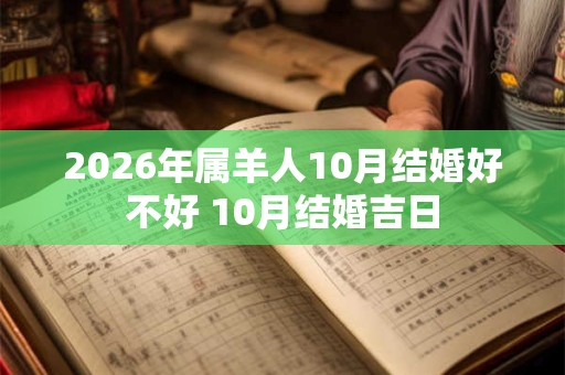 2026年属羊人10月结婚好不好 10月结婚吉日
